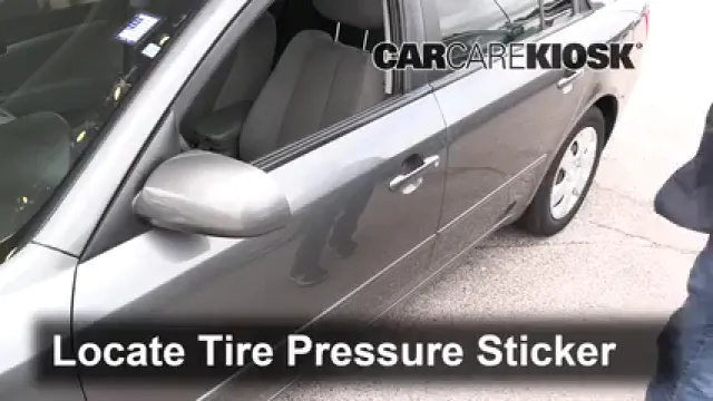 2010 Hyundai Sonata GLS 2.4L 4 Cyl. Tires & Wheels Check Tire Pressure